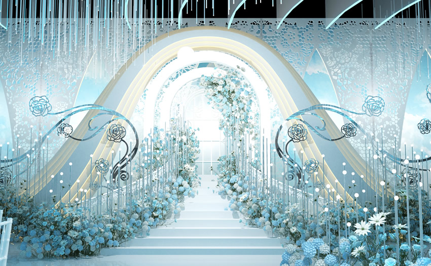 自贡釡香烙馍村水晶厅效果展示